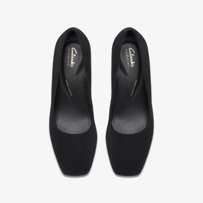 Fernie Court Black Suede | Clarks outlet