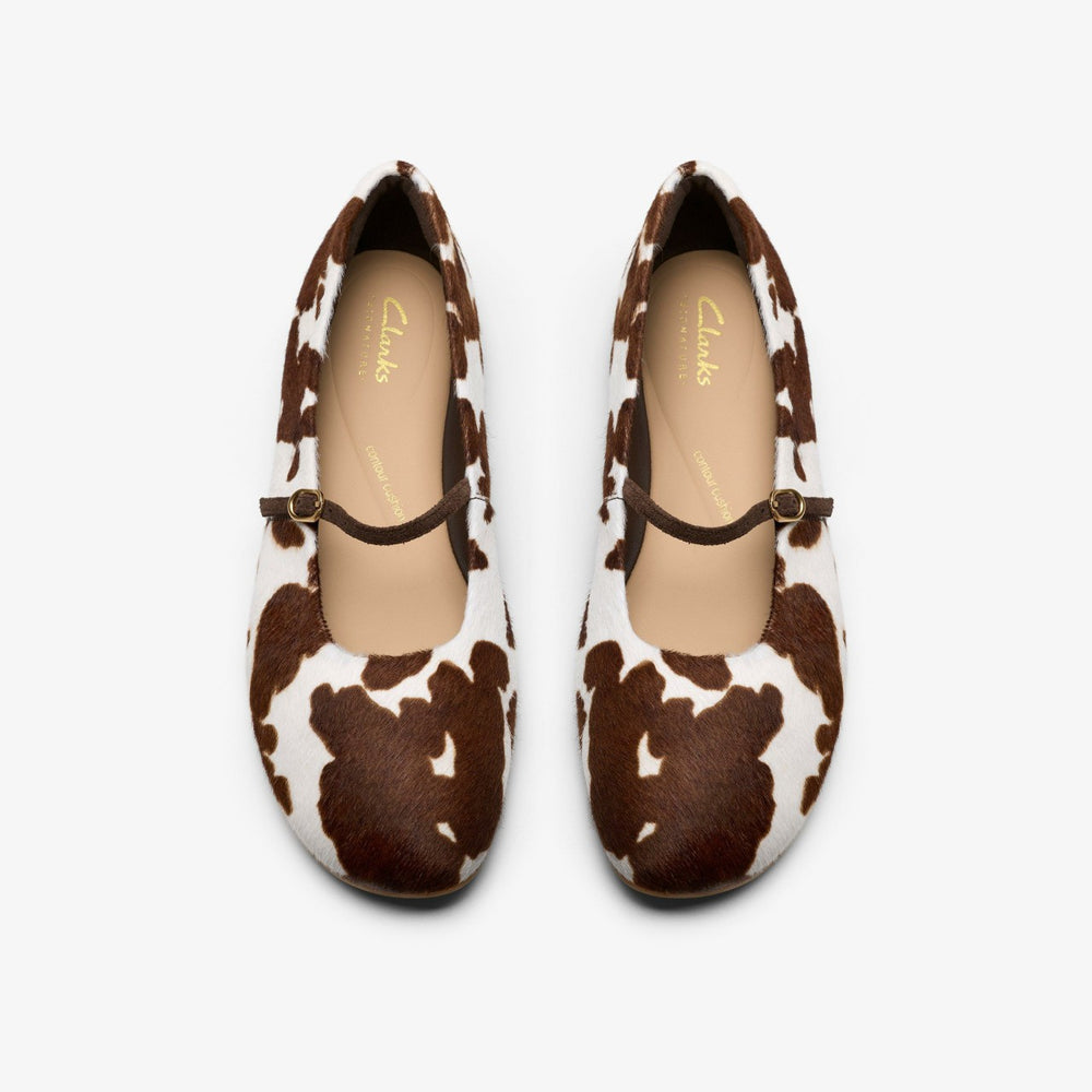 Livia Sky Cow Print | Clarks on Sale
