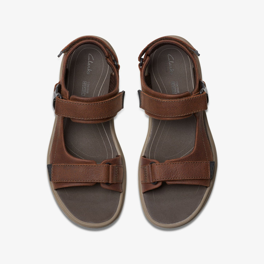 Saltway Edge Dark Brown Leather | Clarks outlet
