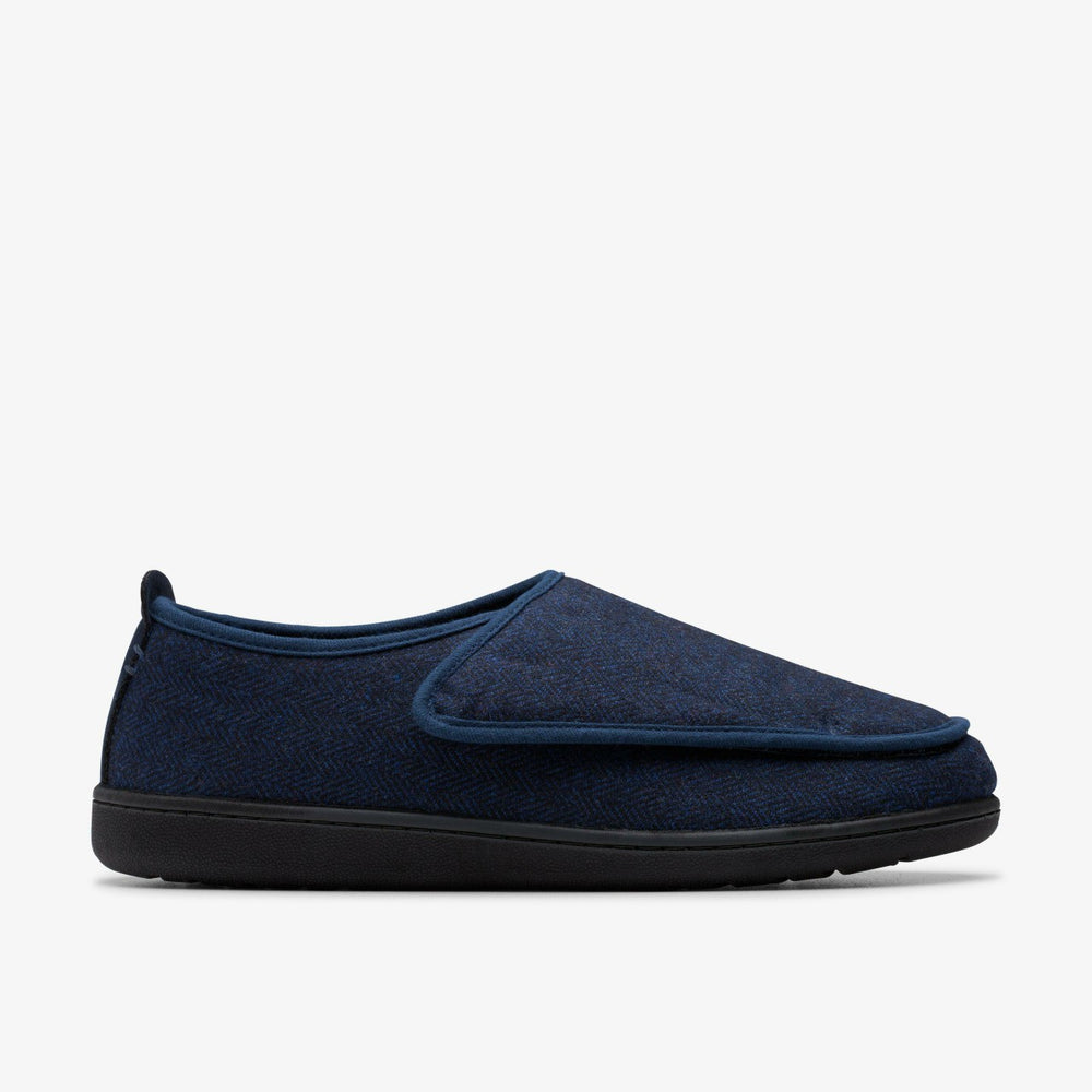 King Riptape Slipper Navy Interest | Clarks online