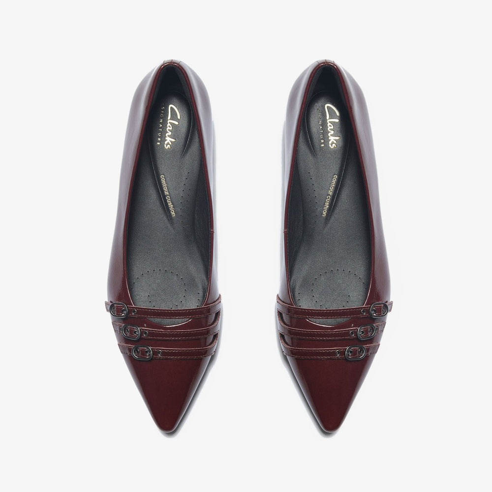 Sensa 15 Strap Burgundy Patent | Clarks Sale