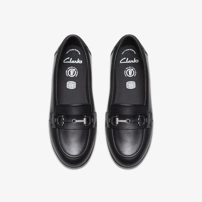 Finja Loafer Older Black Leather | Clarks outlet