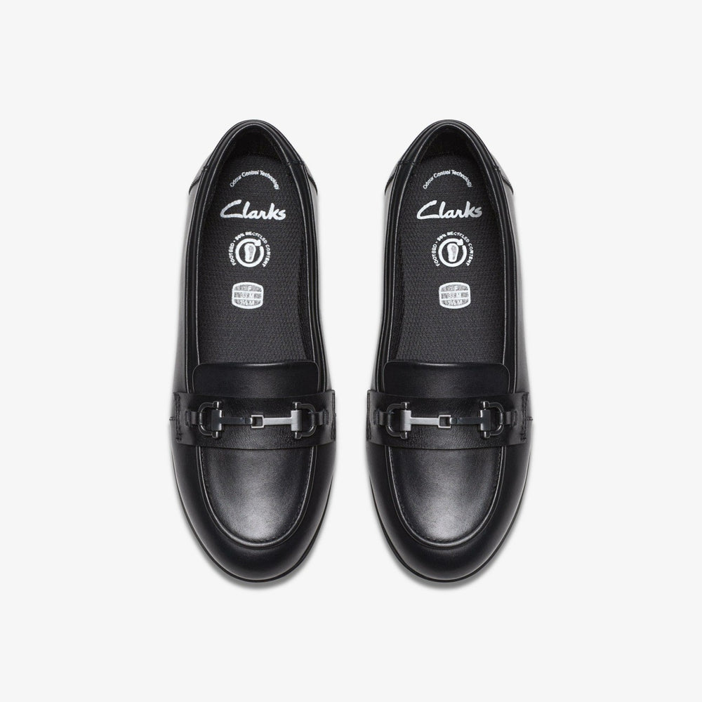 Finja Loafer Older Black Leather | Clarks outlet