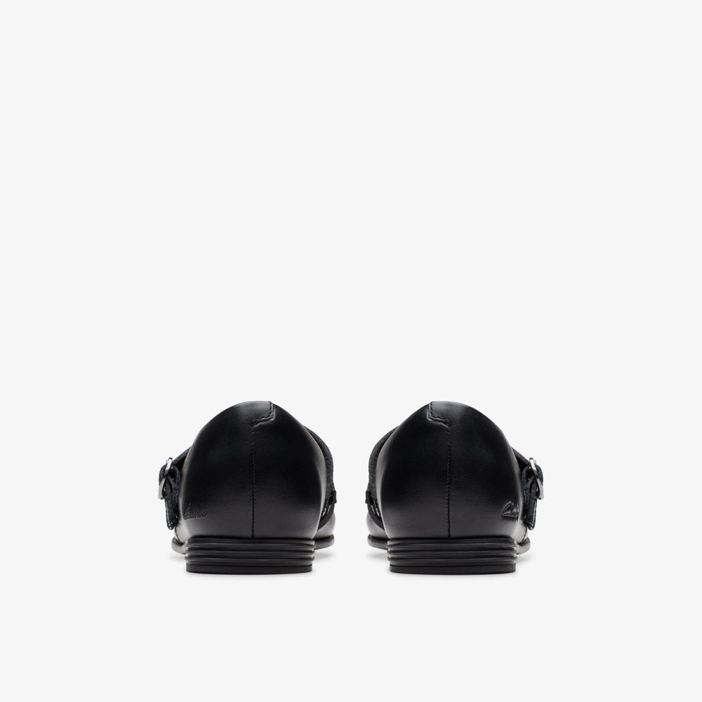 Finja Bar Older Black Leather | Clarks on Sale
