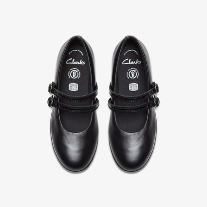 Finja Bar Older Black Leather | Clarks on Sale