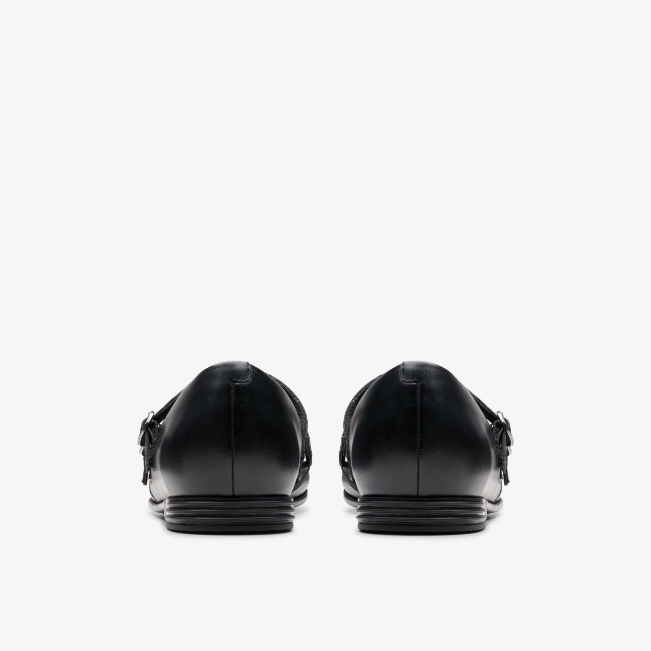Finja Bar Youth Black Leather | Clarks for sale