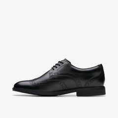 Jonwin Wing Youth Black Leather | Clarks online