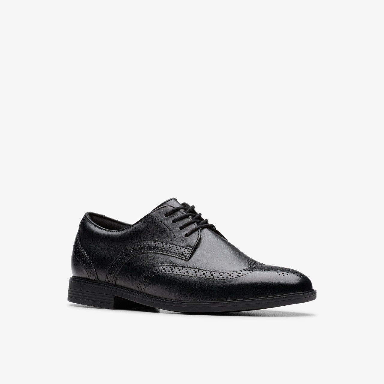 Jonwin Wing Youth Black Leather | Clarks online