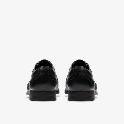 Jonwin Wing Youth Black Leather | Clarks online