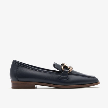 Sarafyna Iris Navy Leather | Clarks online