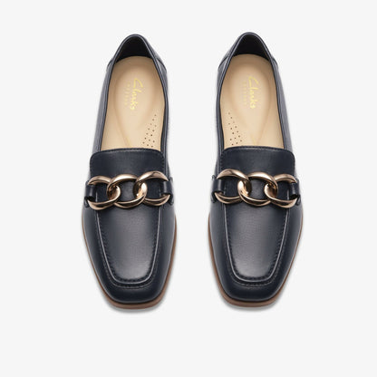 Sarafyna Iris Navy Leather | Clarks online
