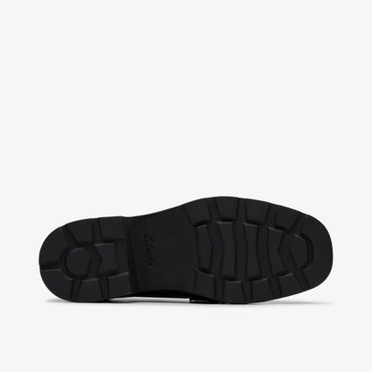 Eris Edge Youth Black Leather | Clarks for sale