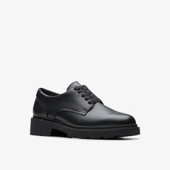 Eris Pure Youth Black Leather | Clarks outlet