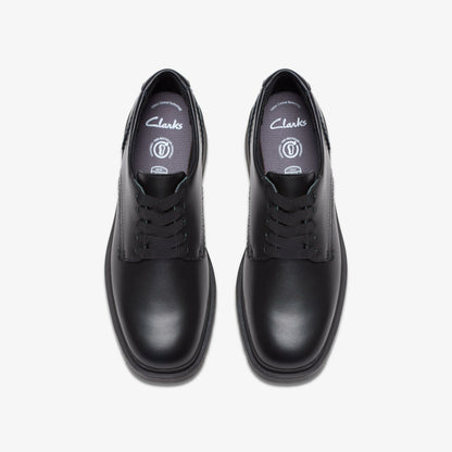 Eris Pure Youth Black Leather | Clarks outlet