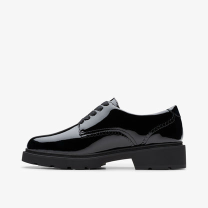 Eris Pure Youth Black Patent | Clarks Sale