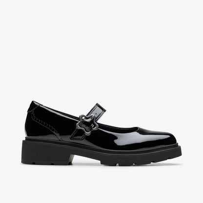 Eris Jane Youth Black Patent | Clarks discount