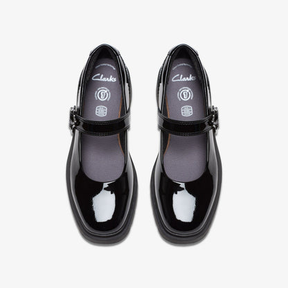 Eris Jane Youth Black Patent | Clarks discount
