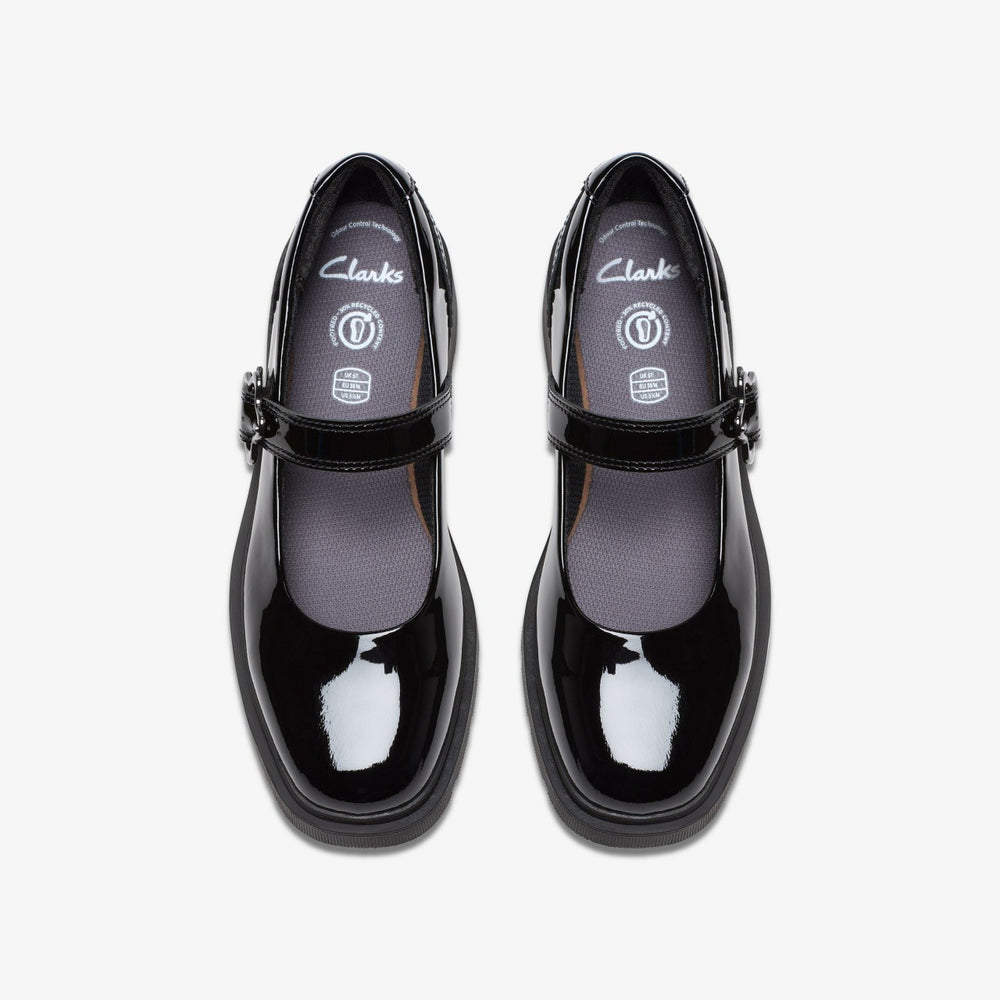 Eris Jane Youth Black Patent | Clarks discount