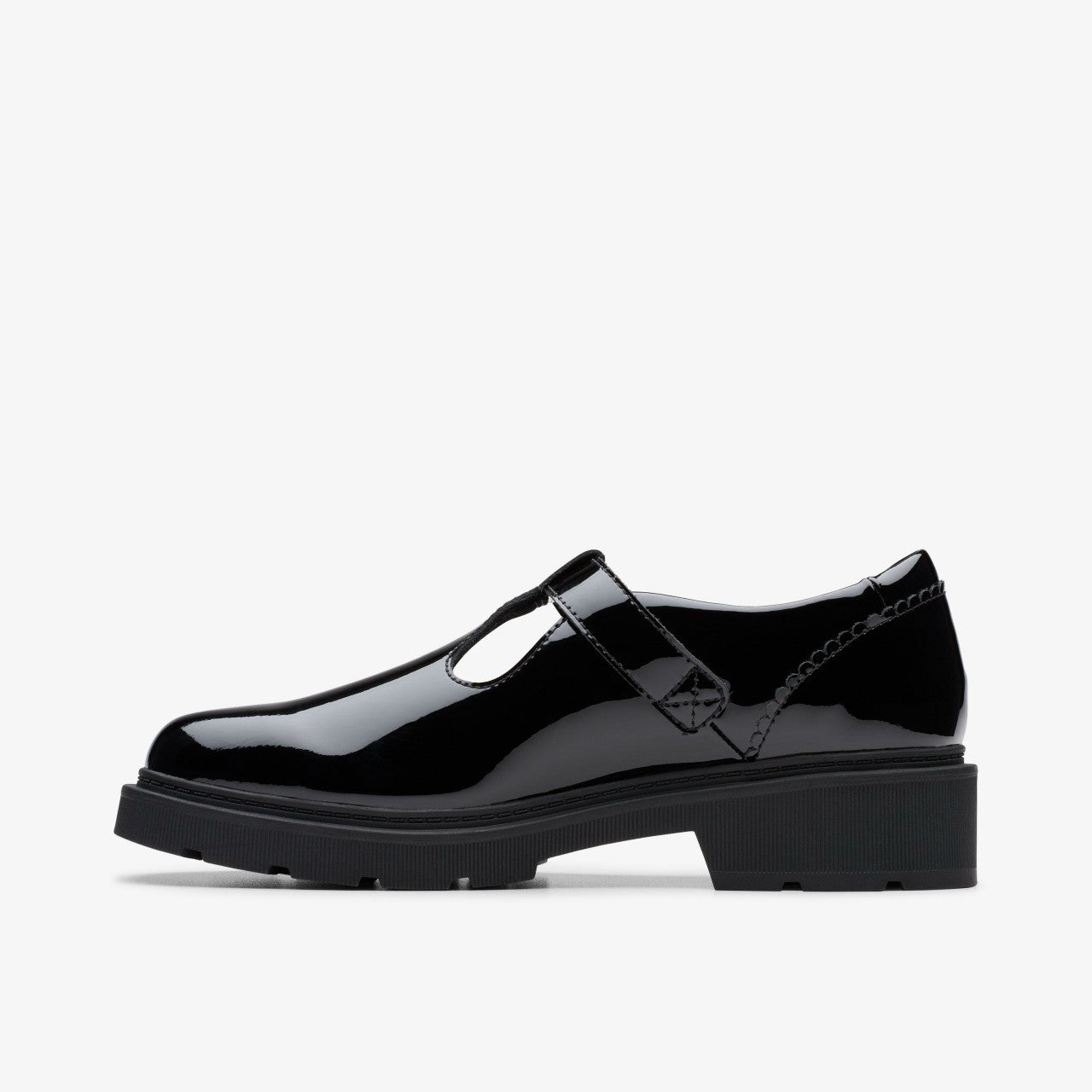 Eris Hope Youth Black Patent | Clarks for sale