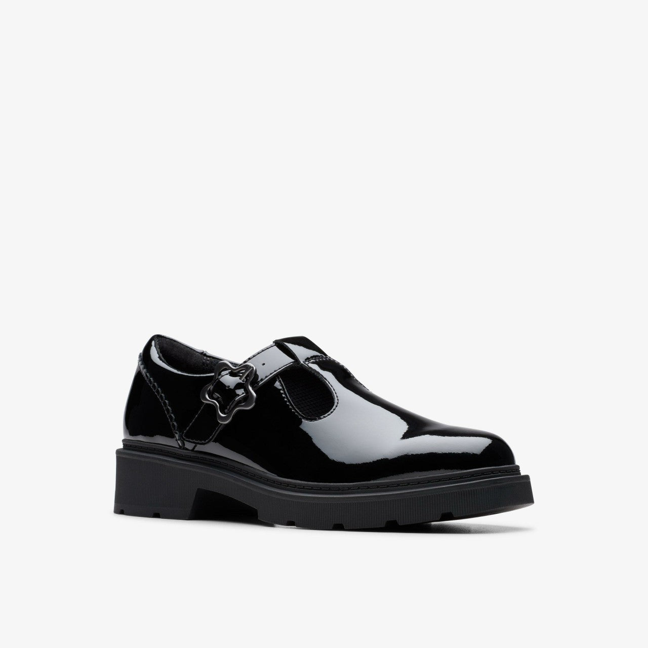 Eris Hope Youth Black Patent | Clarks for sale
