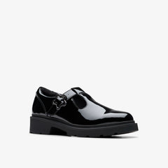 Eris Hope Youth Black Patent | Clarks for sale