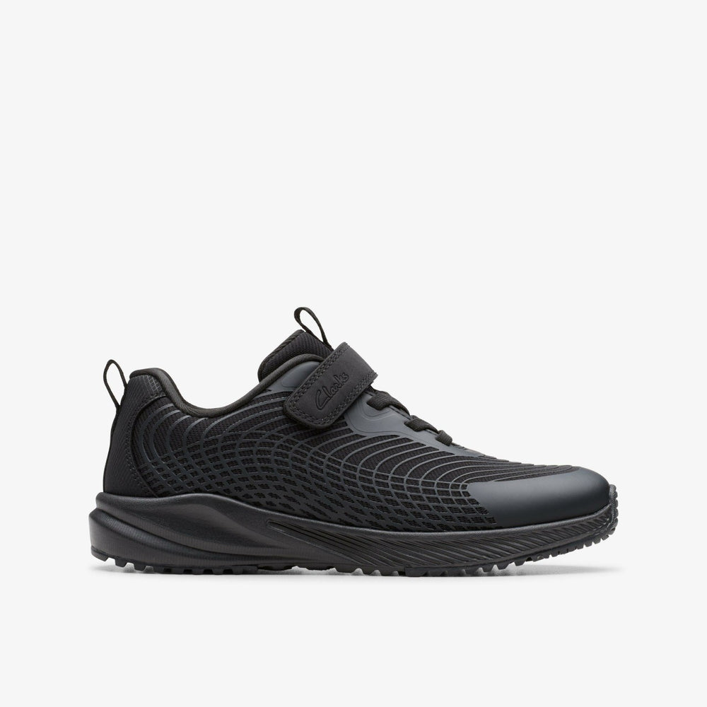 Deyes Dash Kid Black/Black | Clarks outlet