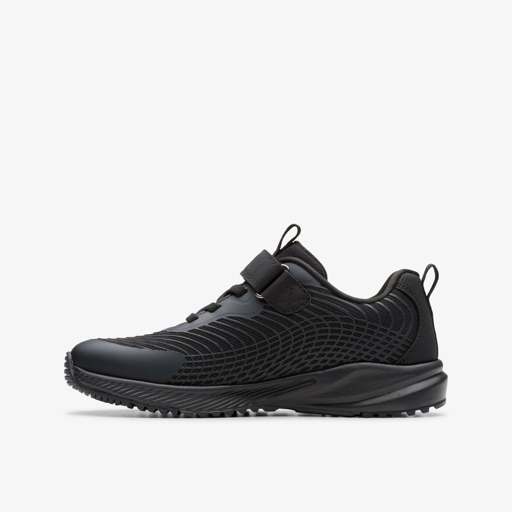 Deyes Dash Kid Black/Black | Clarks outlet