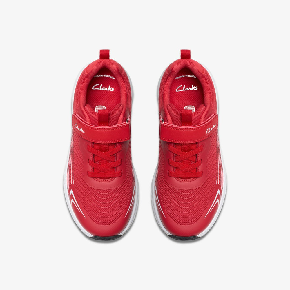 Deyes Dash Kid Red Synthetic | Clarks outlet