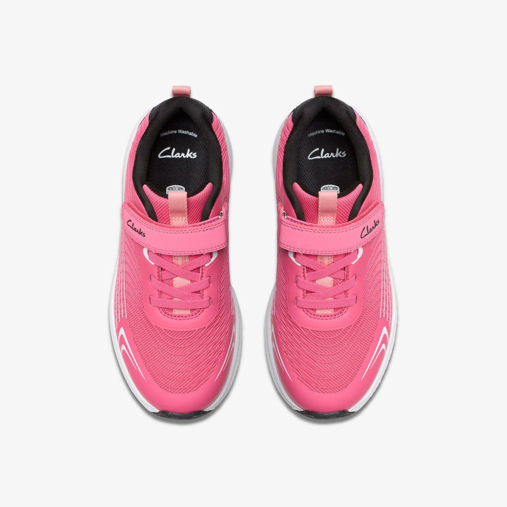 Deyes Dash Kid Pink Synthetic | Clarks for sale
