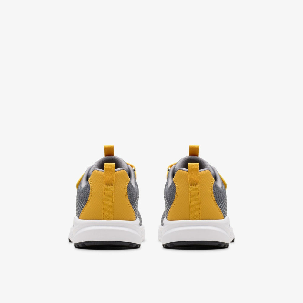Deyes Dash Kid Grey Synthetic | Clarks Sale