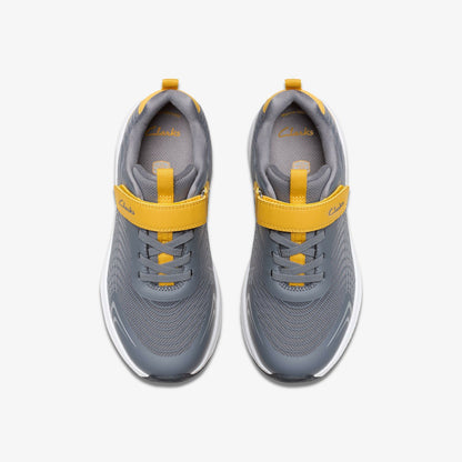 Deyes Dash Kid Grey Synthetic | Clarks Sale