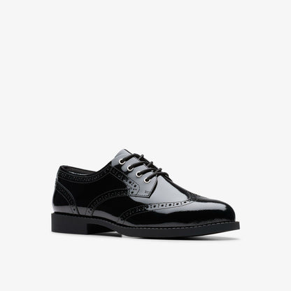 Tapa Pure Youth Black Patent | Clarks Sale