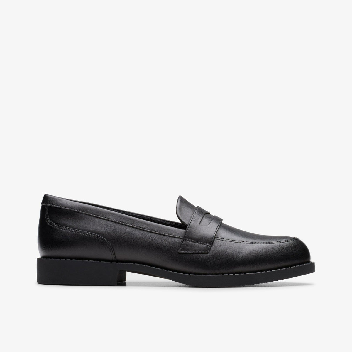 Tapa Edge Youth Black Leather | Clarks for sale