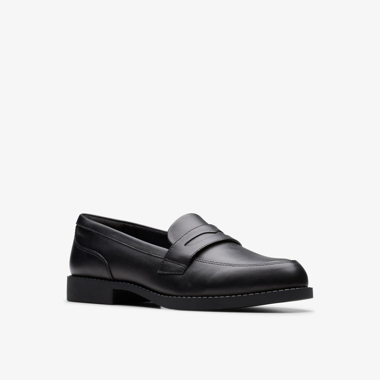 Tapa Edge Youth Black Leather | Clarks for sale