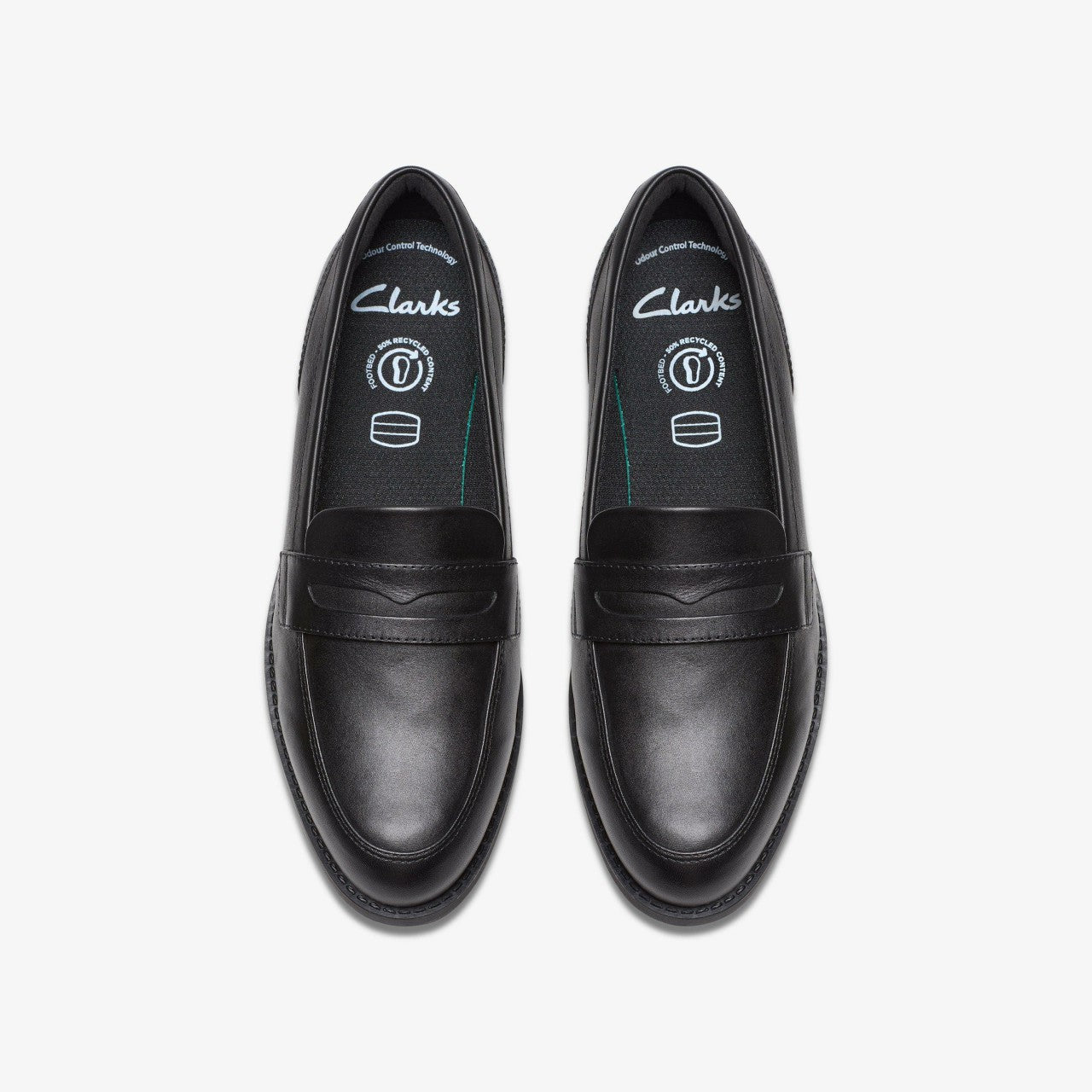 Tapa Edge Youth Black Leather | Clarks for sale