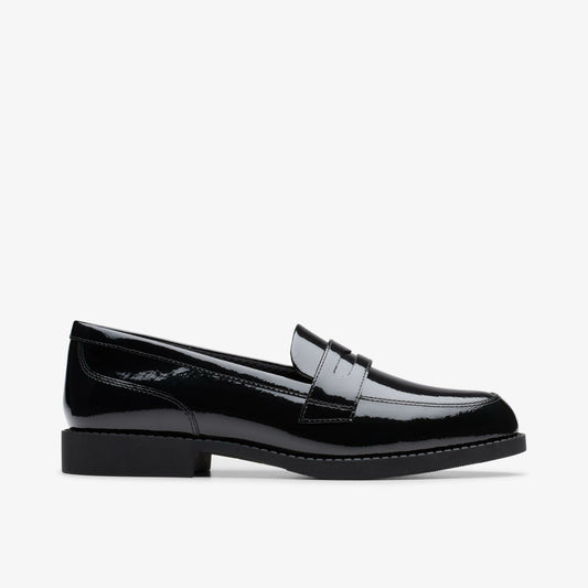 Tapa Edge Youth Black Patent | Clarks on Sale