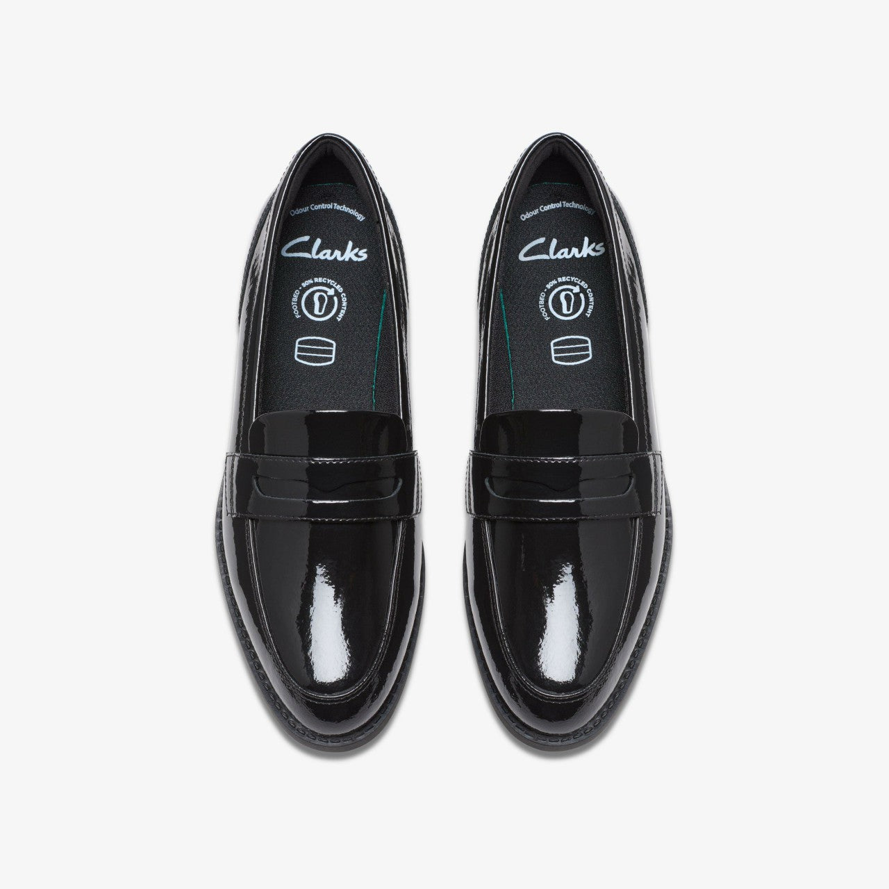 Tapa Edge Youth Black Patent | Clarks on Sale