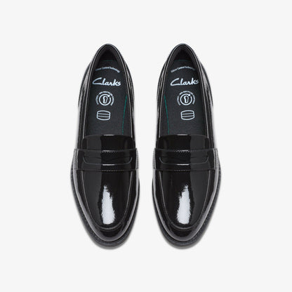 Tapa Edge Youth Black Patent | Clarks on Sale