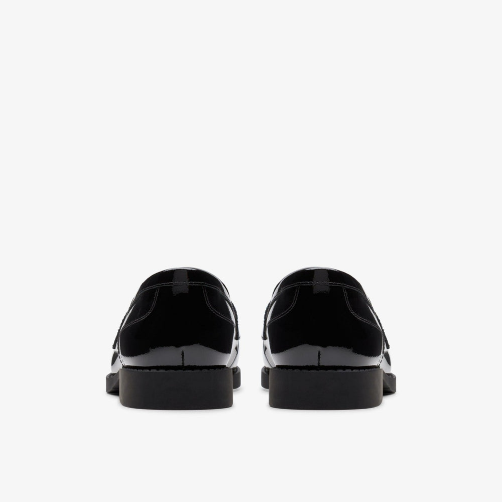 Tapa Edge Youth Black Patent | Clarks on Sale