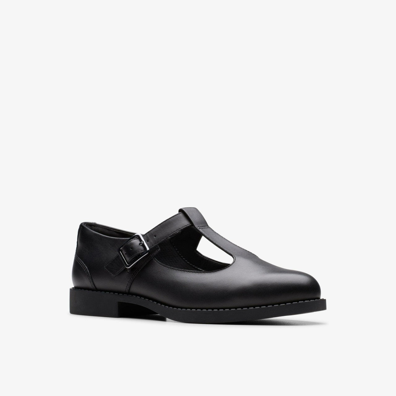 Tapa Hope Youth Black Leather | Clarks on Sale