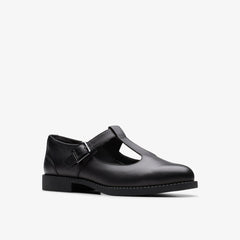 Tapa Hope Youth Black Leather | Clarks on Sale