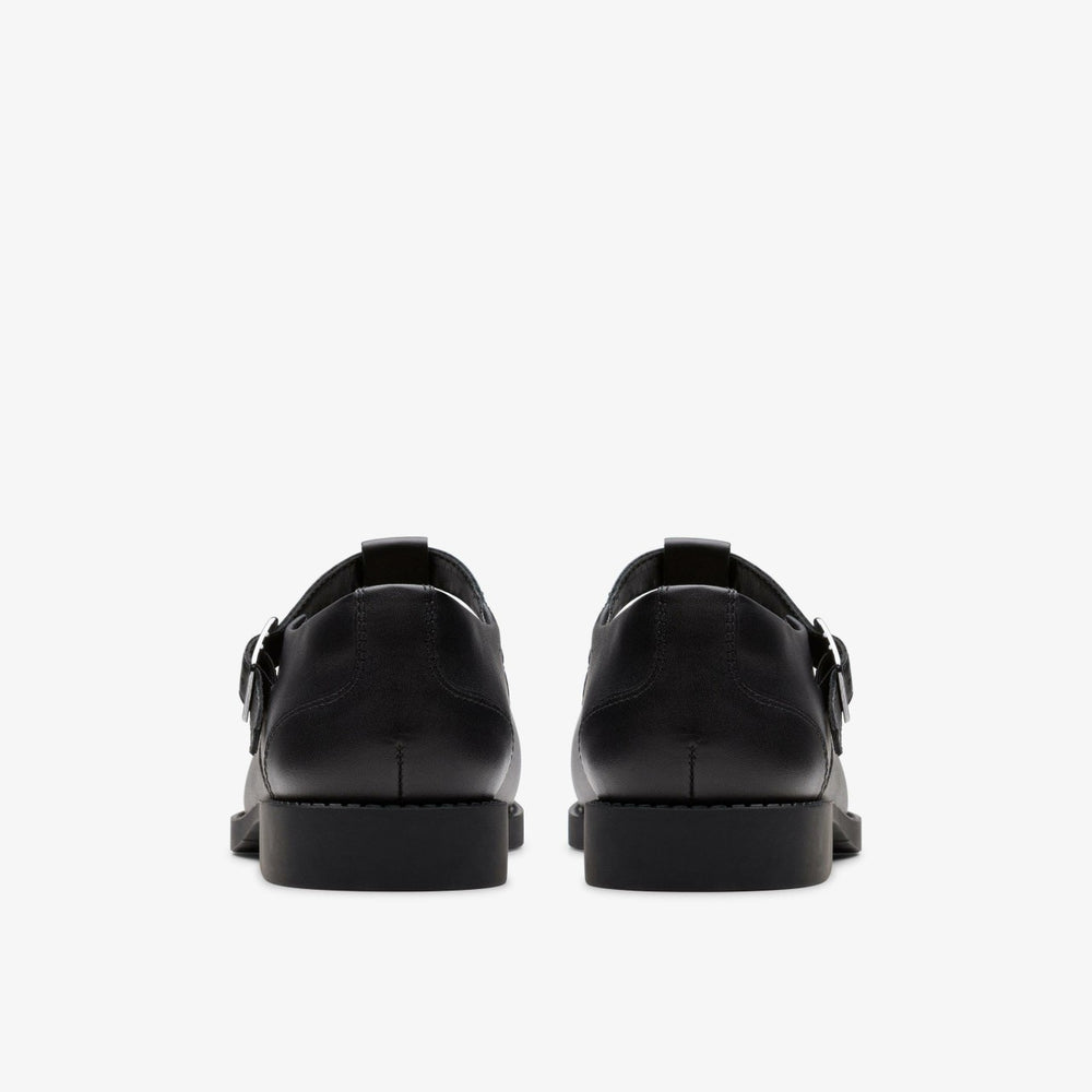 Tapa Hope Youth Black Leather | Clarks on Sale