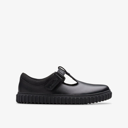 Cove Hope Kid Black Leather | Clarks for sale