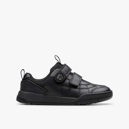 Laser Cross Kid Black Leather | Clarks outlet