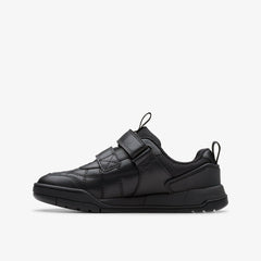 Laser Cross Kid Black Leather | Clarks outlet