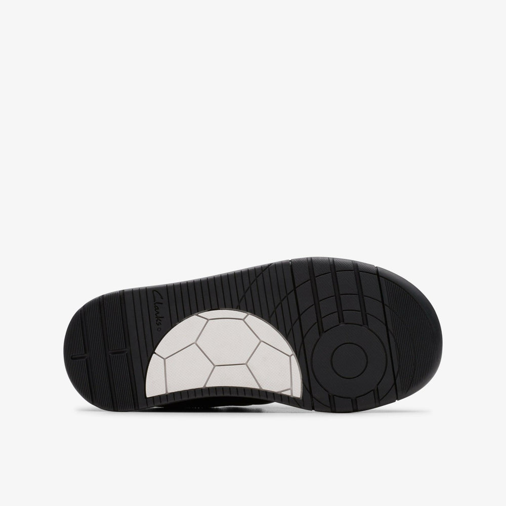 Laser Cross Kid Black Leather | Clarks outlet