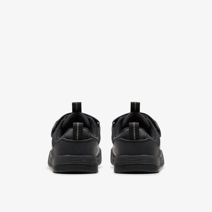 Laser Cross Kid Black Leather | Clarks outlet