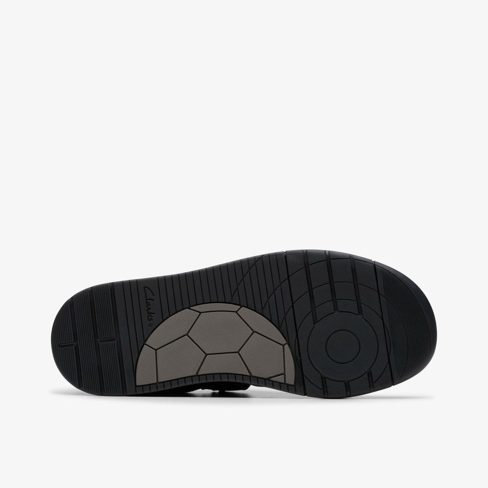 Laser Cross Youth Black Leather | Clarks discount