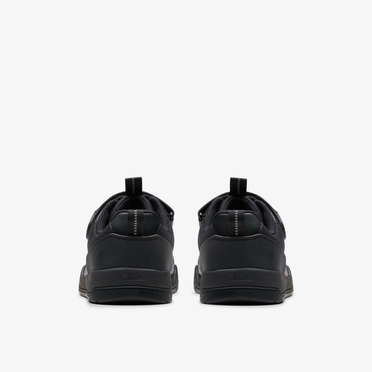 Laser Cross Youth Black Leather | Clarks discount