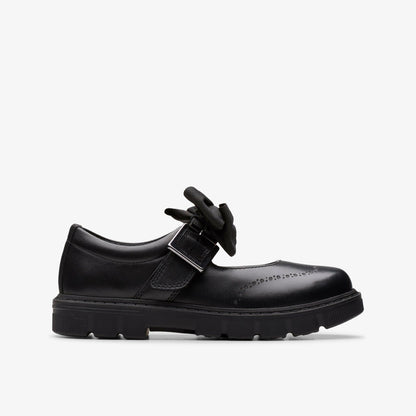 Lorcam Jane Kid Black Leather | Clarks for sale
